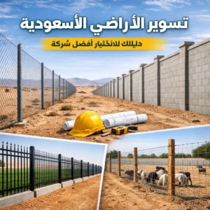 تسوير الأراضي في السعودية: دليلك لاختيار أفضل شركة